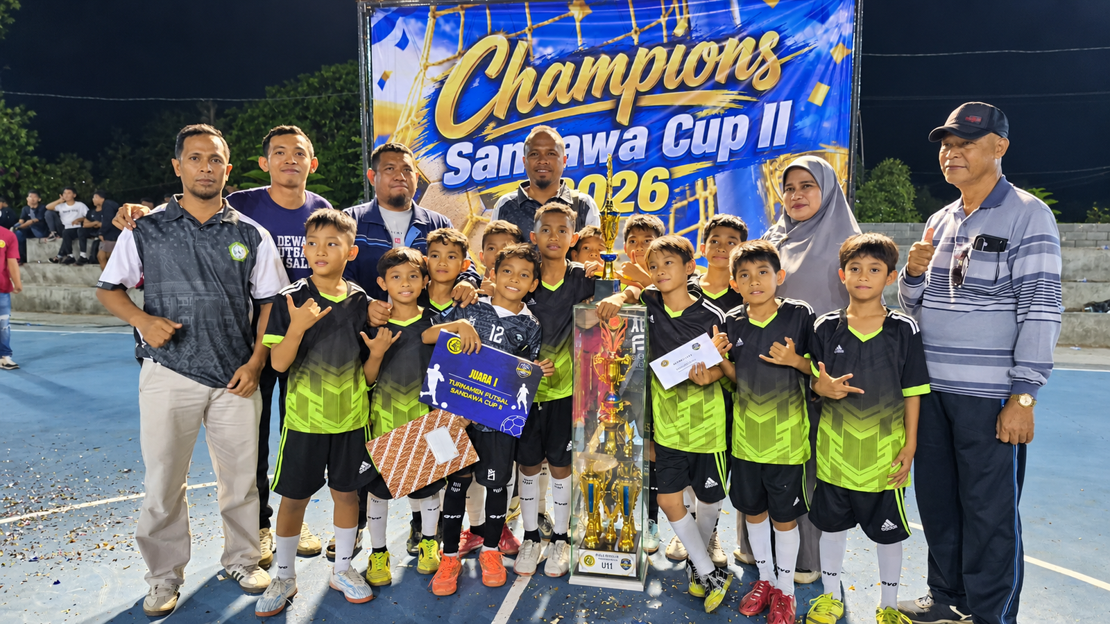 MIN 1 Ende Juara Turnamen Futsal Sandawa CUP II 2026 U-11, Taklukkan ATM FC di Partai Final