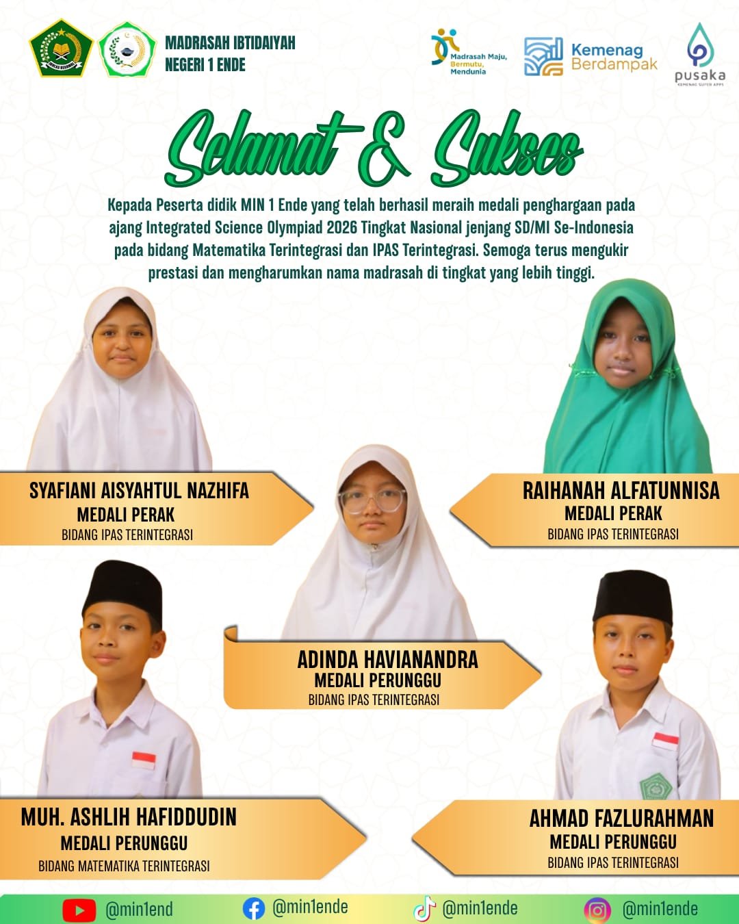 Integrated Science Olympiad 2026 Tingkat Nasional jenjang SD/MI Se-Indonesia