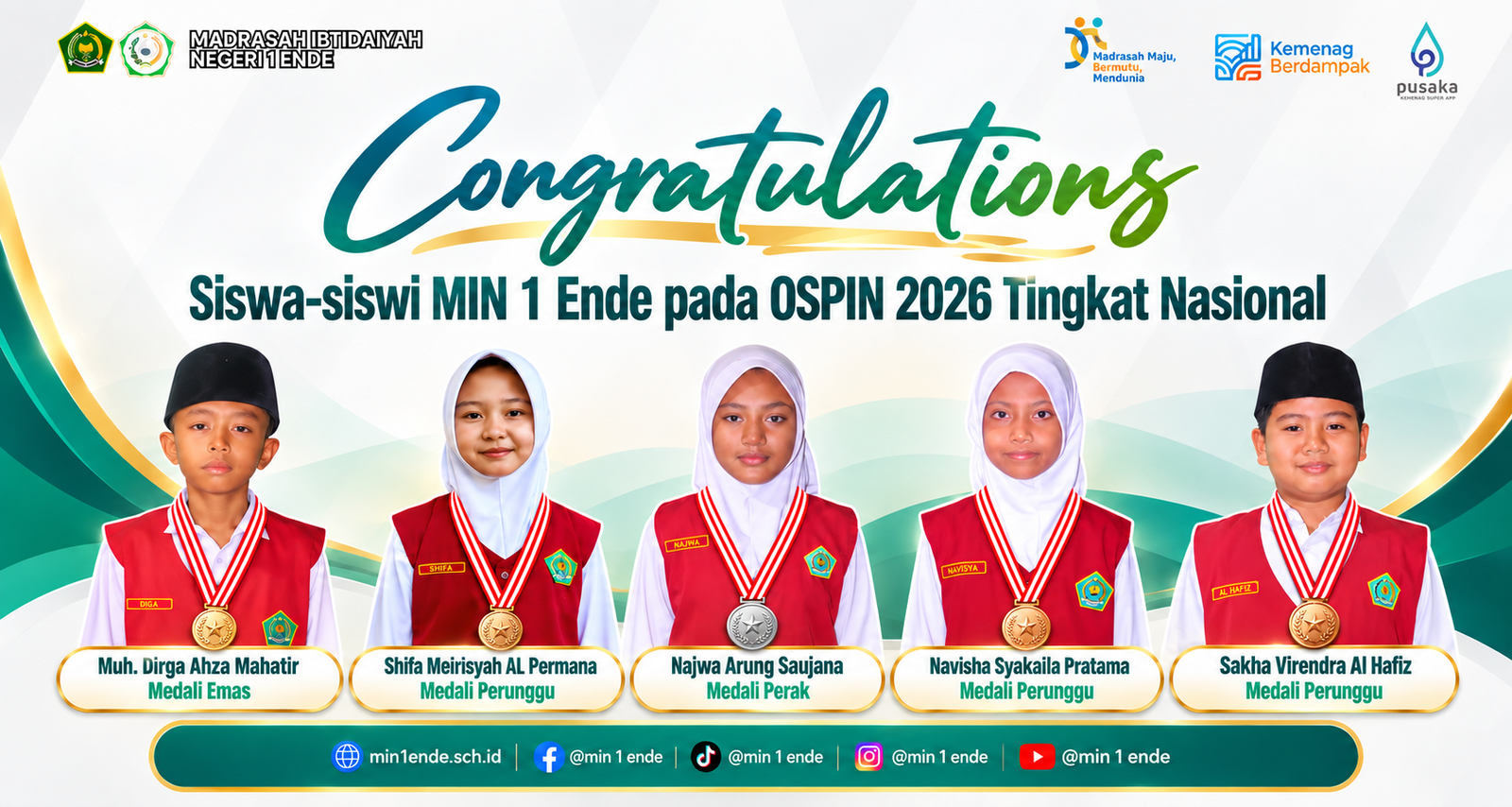 Olimpiade Sains Pelajar Nasional 2026 dengan 21 Siswa Lolos Final dan Raih 5 Medali
